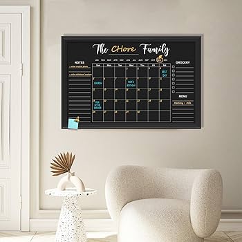 Amazon | TORASO 黒板カレンダー 23.6インチ x 35.4インチ